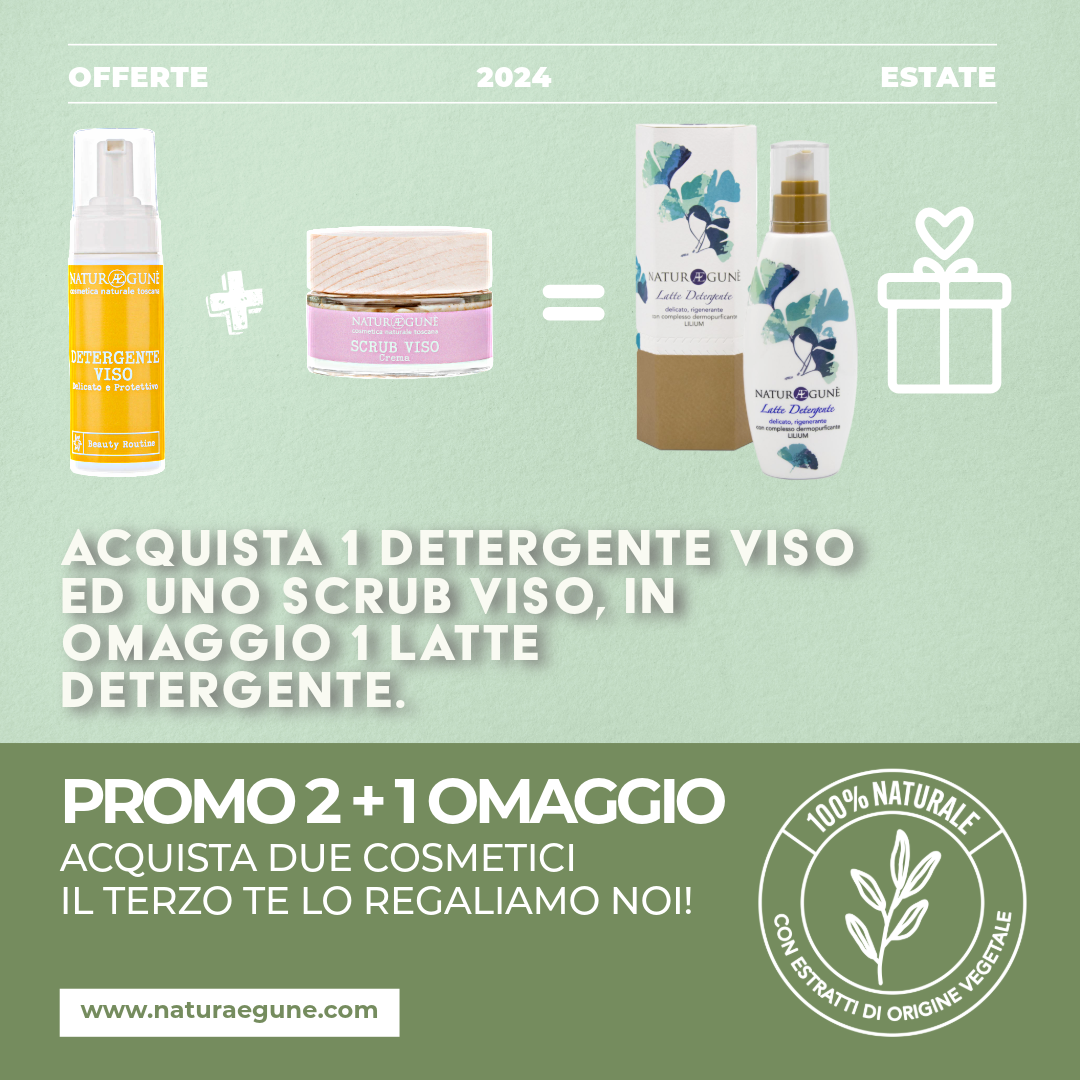 Promo Summer 2024: detergi ed esfolia la pelle del viso.